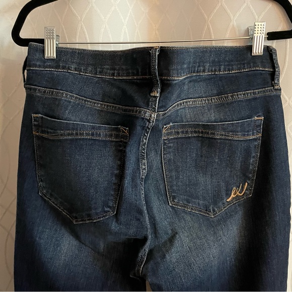 Express cropped skinny mid rise frayed jeans SZ 14 - Picture 11 of 11